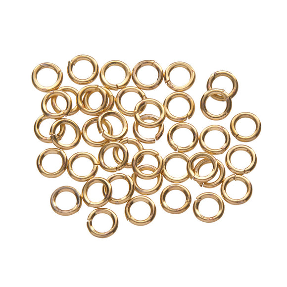 Jump Ring Pack (4mm) - 40 Piece (Gold)