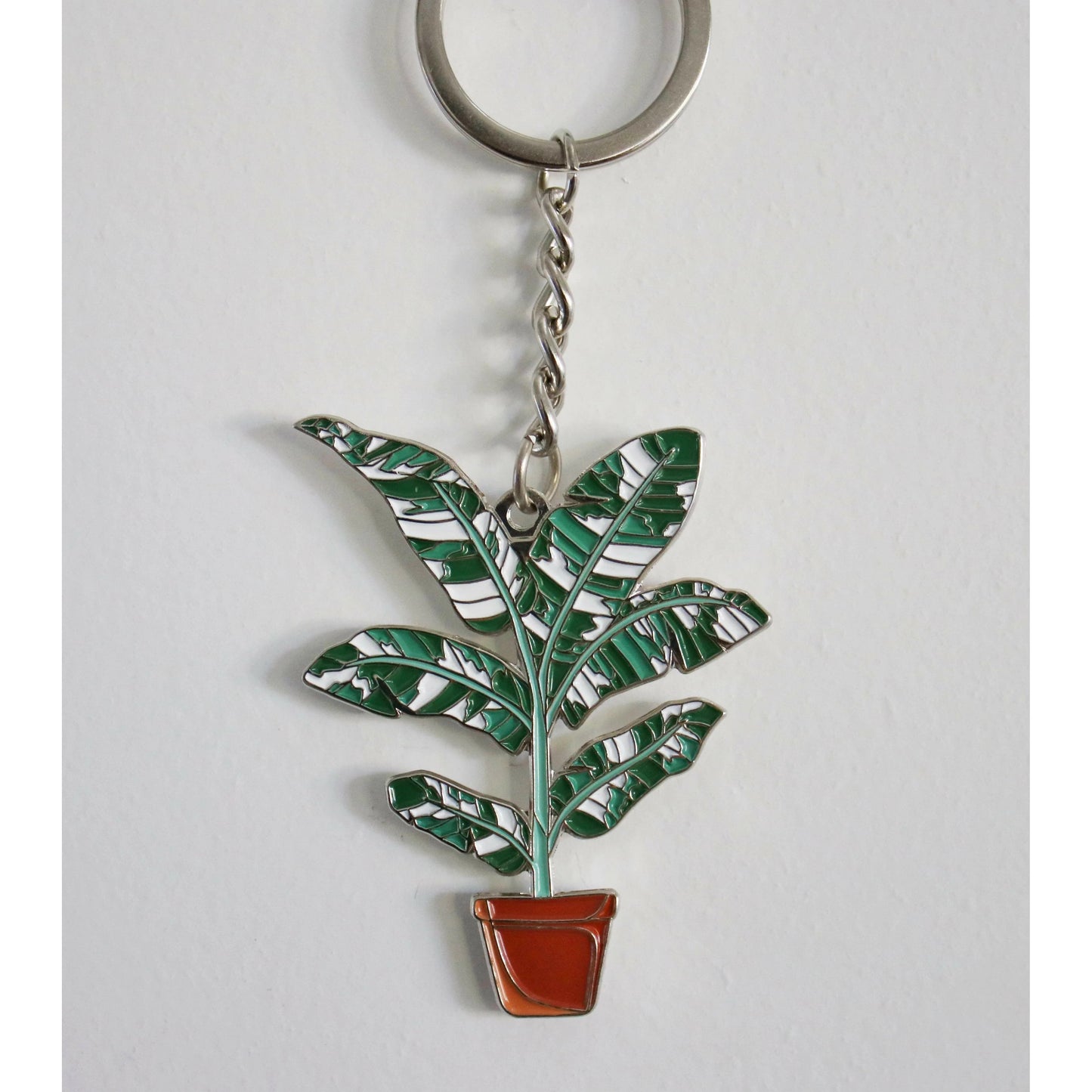 Variegated Banana Tree Keyring