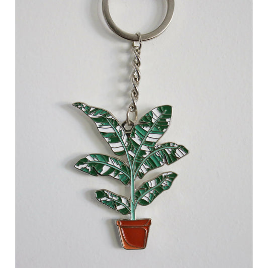 Variegated Banana Tree Keyring