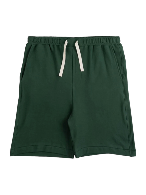 Forest Green Pique Shorts