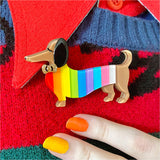 Spiffy the Supportive Dog Brooch