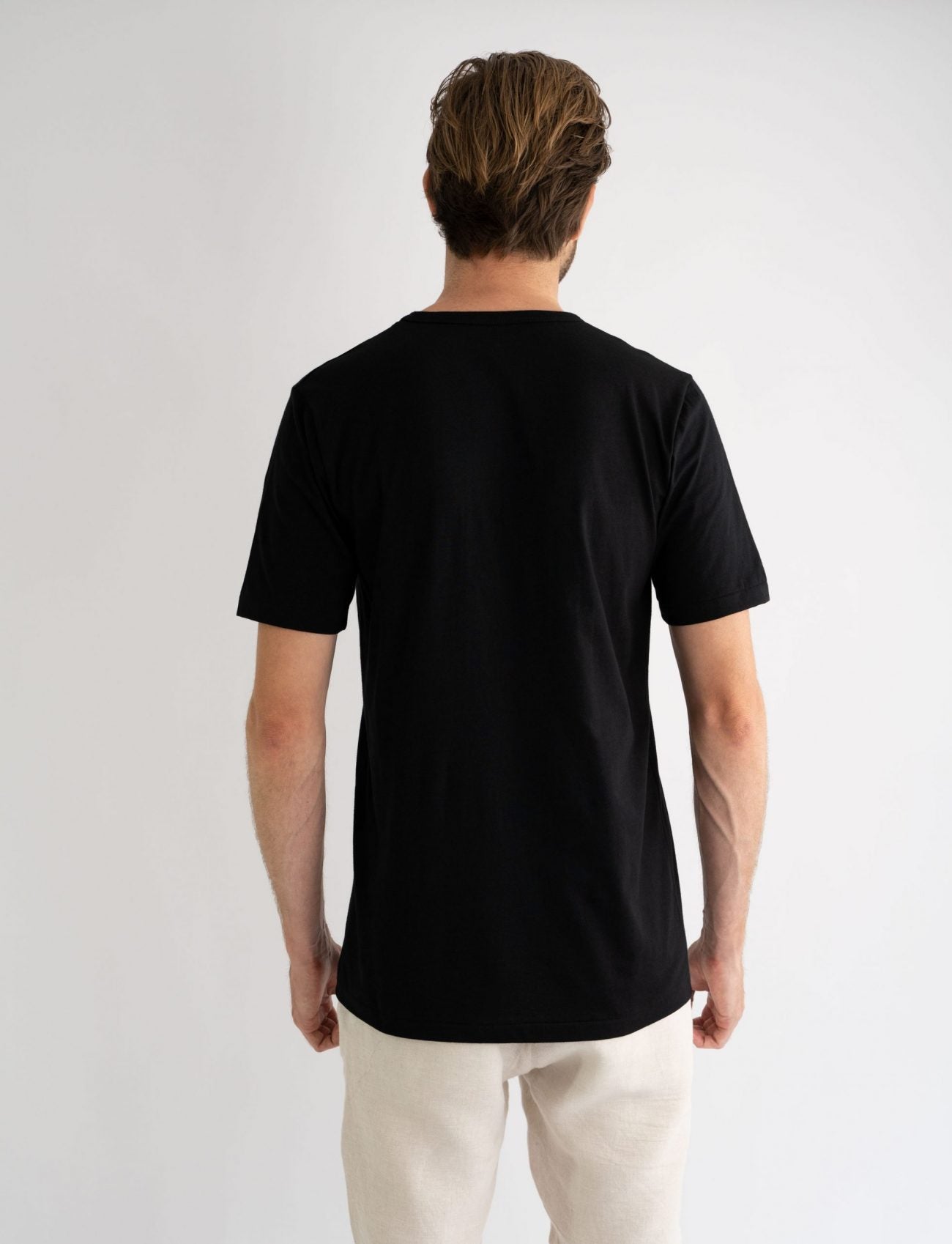 Classic Crew Tee Black Smiley
