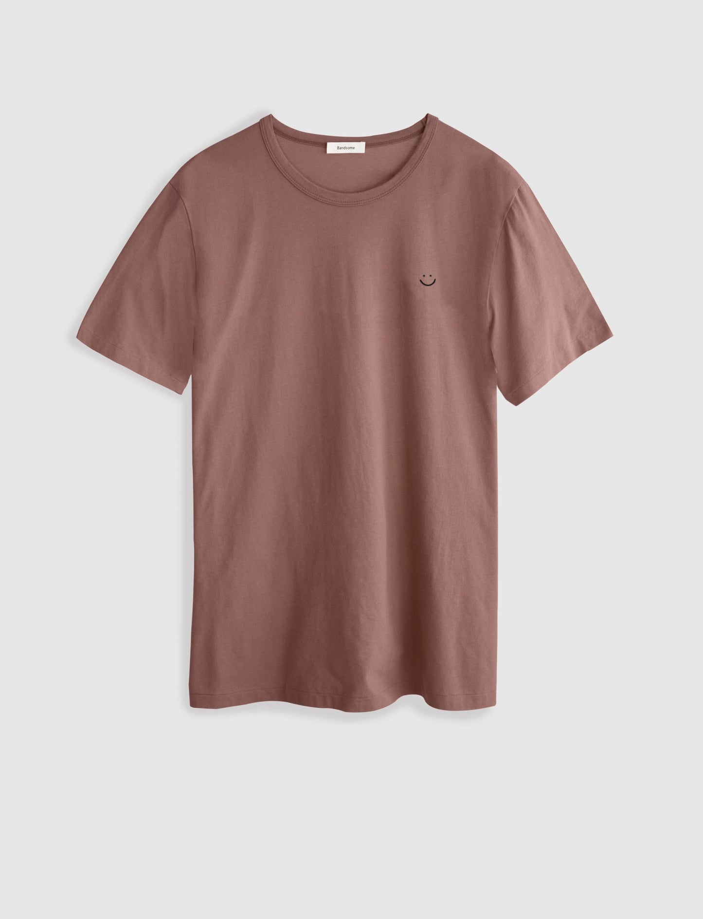 Classic Crew Tee Burgundy Smiley