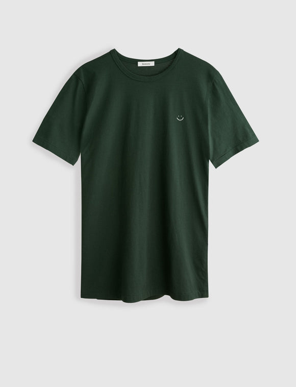 Classic Crew Tee Forest Green Smiley