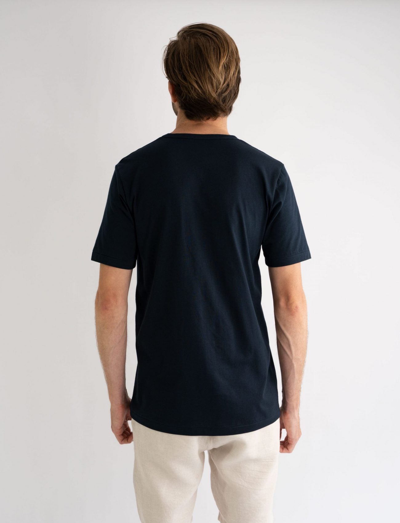 Classic Crew Tee Navy Smiley