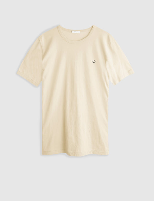 Classic Crew Tee Sandstone Smiley