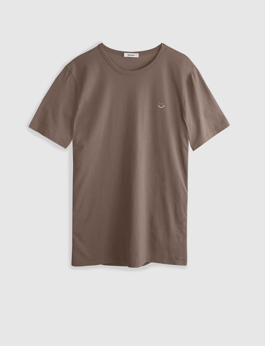 Classic Crew Tee Umber Smiley