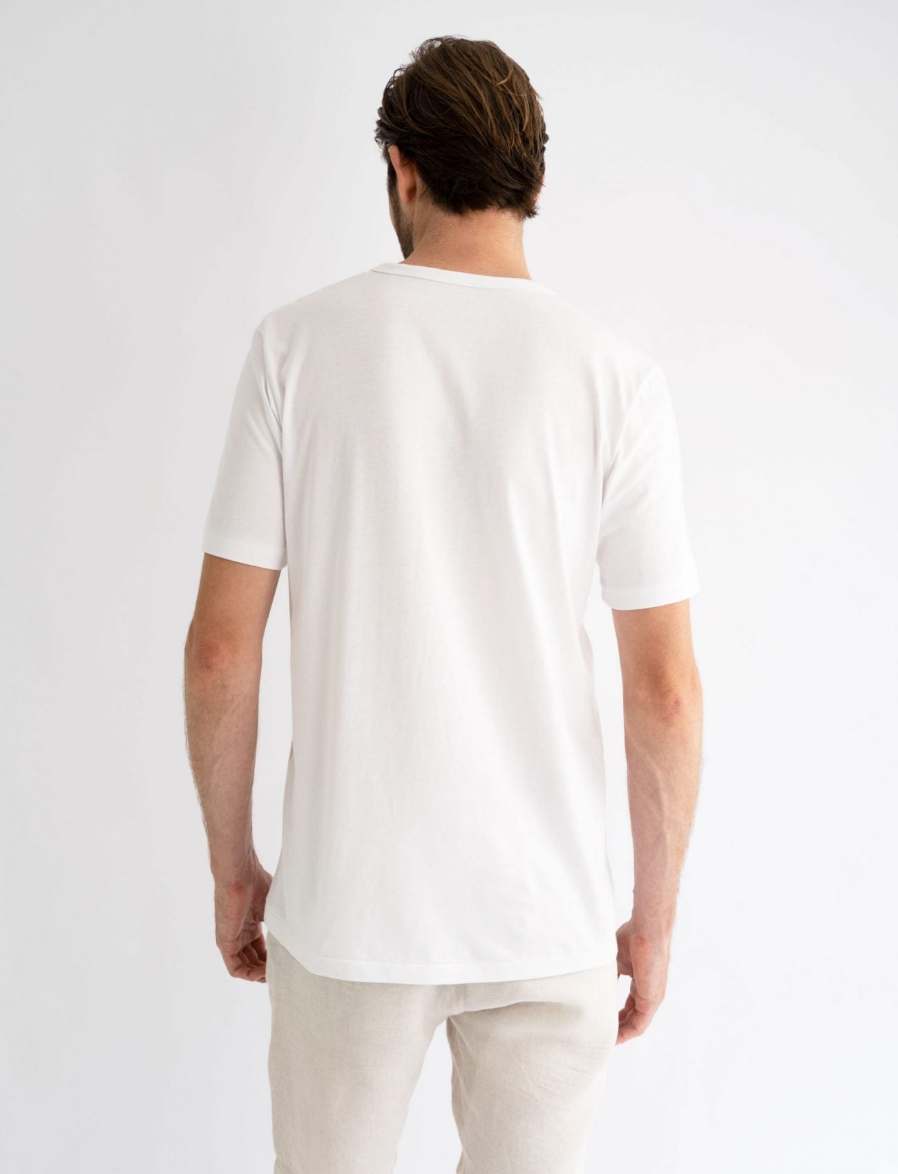 Classic Crew Tee White Smiley