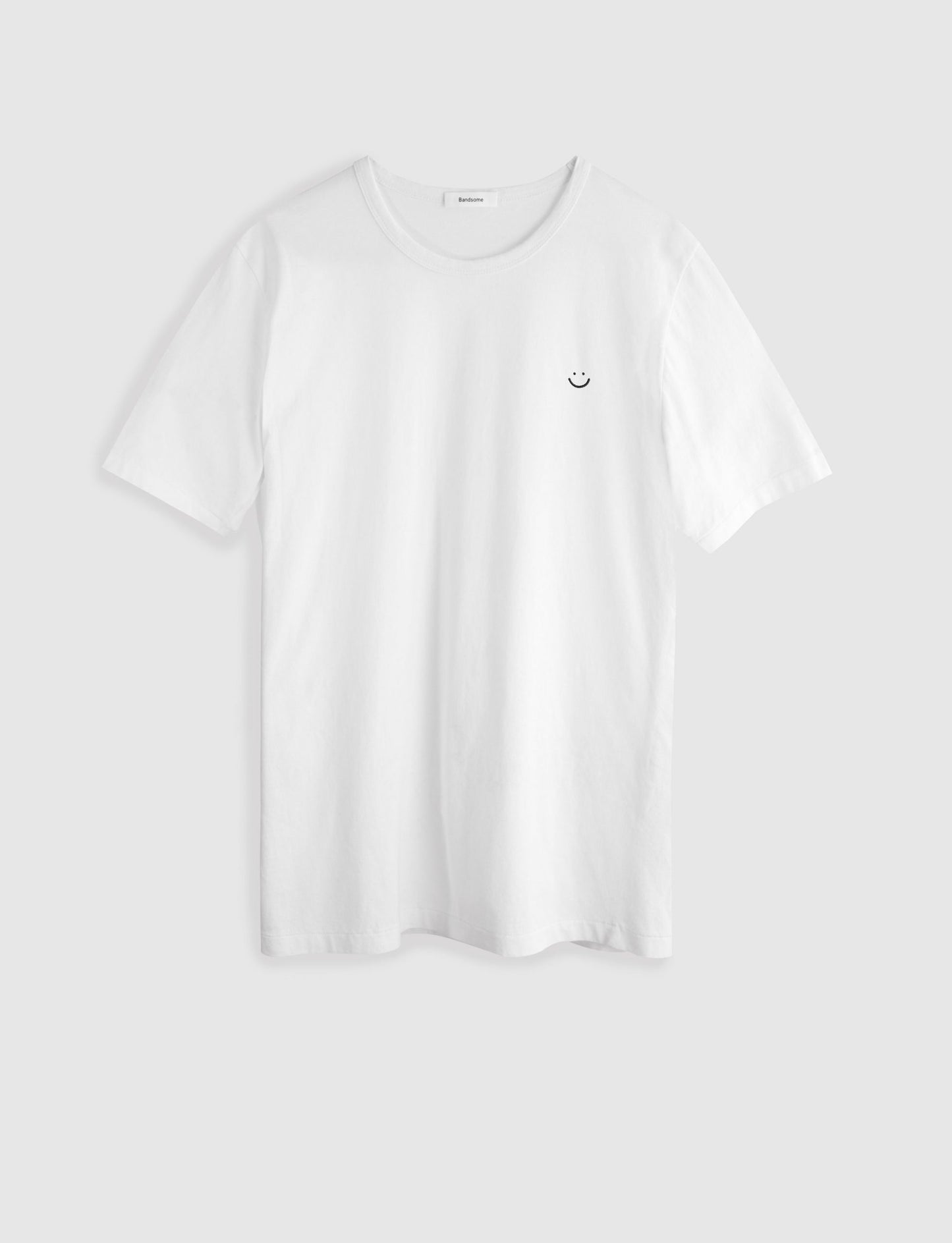 Classic Crew Tee White Smiley