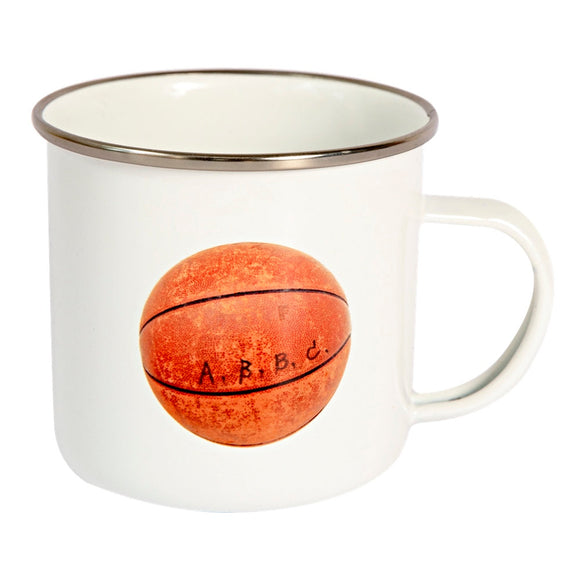 Vintage Basketball Enamel Mug