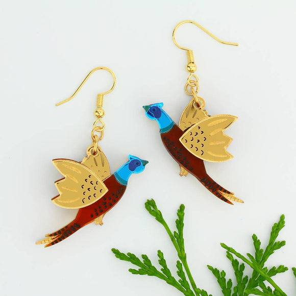 Pheasant Earrings