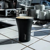Sttoke Ceramic & Stainless Steel Reusable Cup