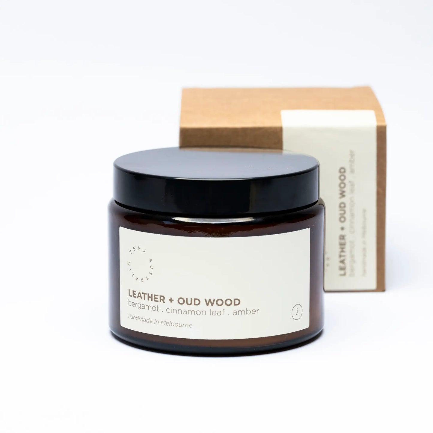 Leather + Oud Wood Candle