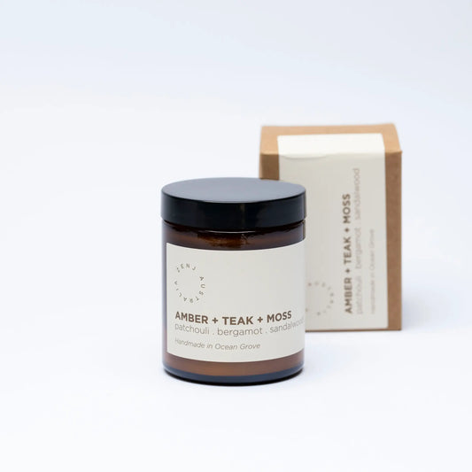 Amber, Teak + Moss Candle