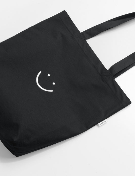 Japanese Canvas Pocket Tote Bag Black